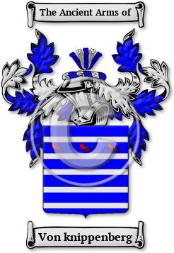 Von knippenberg Family Crest Download (jpg) Legacy Series - 150 DPI